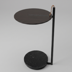 Mesa Lateral Marquina/Ebano