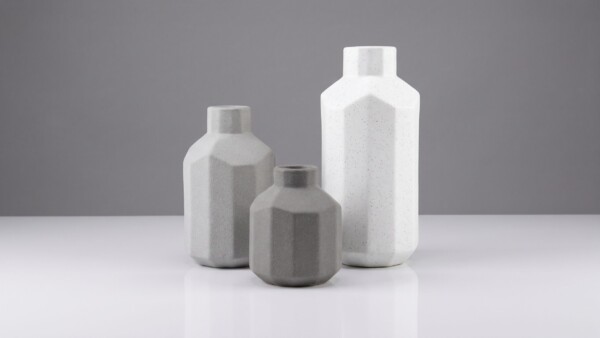 Trio de Vasos em Cerâmica