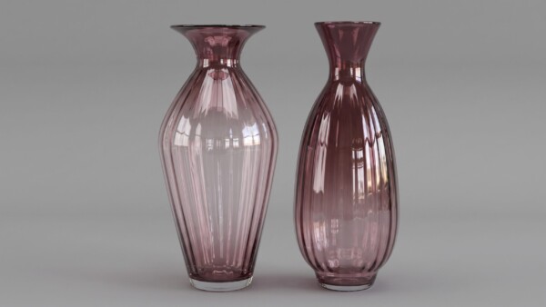 Vaso de Vidro Berinjela (unidade)