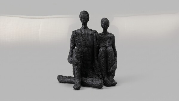Estatueta Casal Preto