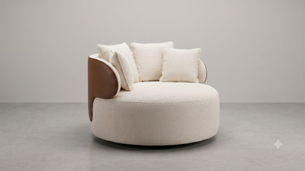 Chaise Vivara giratória